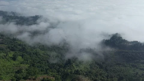 Aerial view of Double Hand View Point in Empu Para, Bangladesh. Stock Footage 345664022