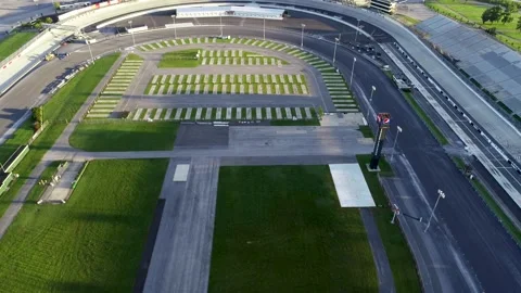 Aerial view of Dover Downs Racetrack In Dover, Delaware Stock Footage 139070524