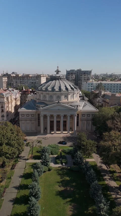 Aerial view of downtown Bucharest Video stock 286050411