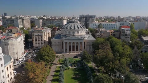 Aerial view of downtown Bucharest Video stock 286050446