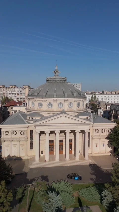 Aerial view of downtown Bucharest Video stock 286050630