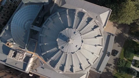 Aerial view of downtown Bucharest Video stock 286050658