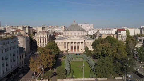 Aerial view of downtown Bucharest Video stock 286050687