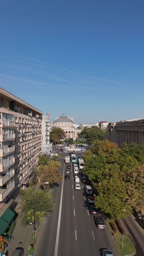 Aerial view of downtown Bucharest Video stock 286050695