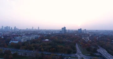 Aerial View On A Downtown Stock Footage 86124124
