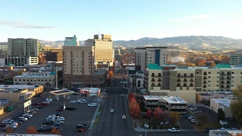 Aerial View Downtown Stock Footage 99003339