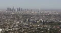 Aerial View Downtown Los Angeles Corporate Skyscraper Skyline Financial District HD Footage