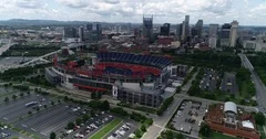 Aerial View of Downtown Nashville's Ni, Stock Video