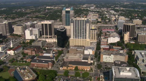 Aerial view of downtown Orlando, Florida Stock Footage 59494781