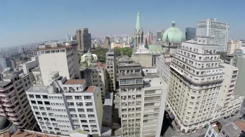 Aerial view from Downtown Sao Paulo, Bra... | Stock Video | Pond5