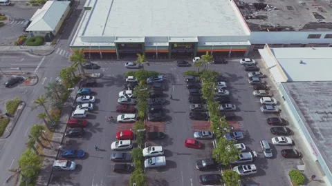 Aerial view of Downtown, Solomon Supercenter. Freeport, Bahamas. 6.21.26 Video stock 337893053