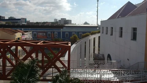 Aerial view of Dragao do Mar, culture center  in Fortaleza, Northeastern Brazil Stock Footage 103811325