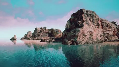 Aerial view of the dramatic coastline at the cliffs Stock-Illustration