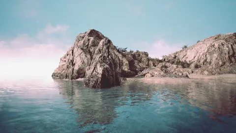 Aerial view of the dramatic coastline at the cliffs Illustrazione stock