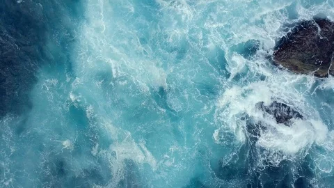 Aerial view of dramatic landscape of Faroe Islands. Video stock 116028692