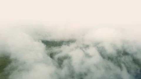 Aerial view of dramatic landscape of Faroe Islands. Stock Footage 116030042