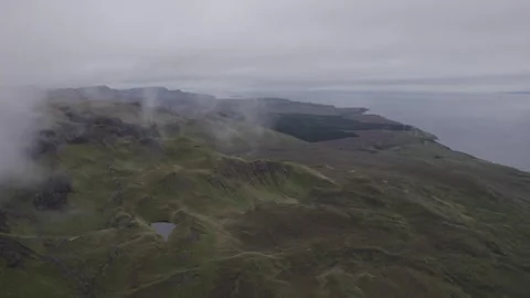Aerial view of dramatic landscape Stock Footage 249960045