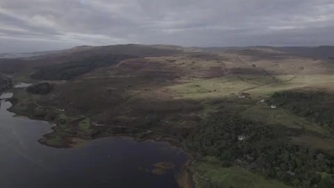 Aerial view of dramatic landscape Stock Footage 249963880