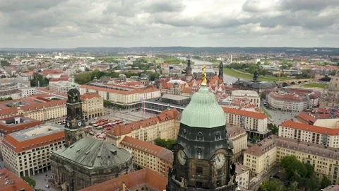 Aerial view of Dresden Stock Footage 150257496