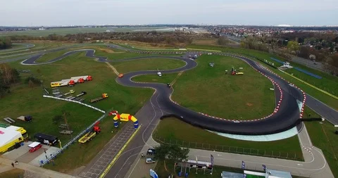 Aerial view of drift track Stock Footage 121801865
