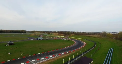 Aerial view of drift track Stock Footage 121803292