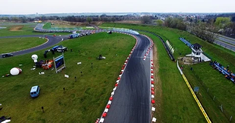 Aerial view of drift track Stock Footage 121807868