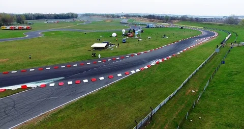 Aerial view of drift track Stock Footage 121808613
