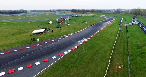 Aerial view of drift track Stock Footage 121809111
