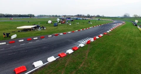 Aerial view of drift track Stock Footage 121811047