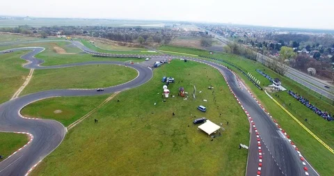 Aerial view of drift track Stock Footage 121811611