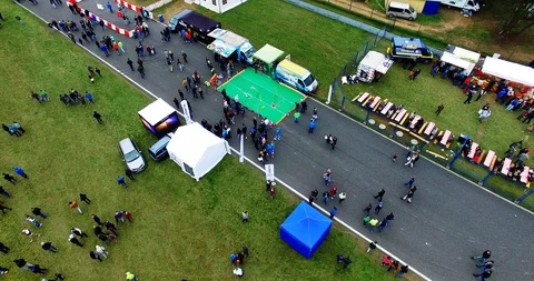 Aerial view of drift track Stock Footage 121813844