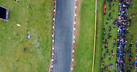 Aerial view of drift track Stock Footage 121815783