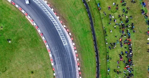 Aerial view of drift track Stock Footage 121815908