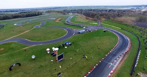 Aerial view of drift track Stock Footage 121816445