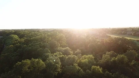 Aerial view from the dron flying over the residential area 動画素材 93777809