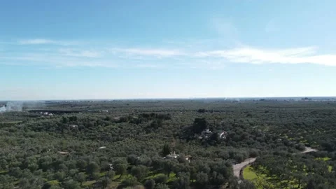 Aerial View with drone Italy Puglia Stock Footage