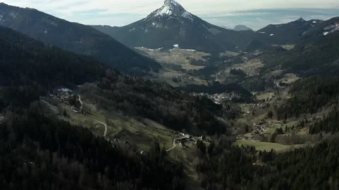 Aerial View From Drone Of A Mountain Stock Footage 236481392