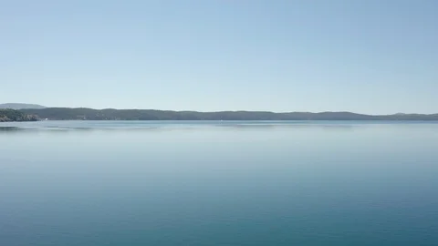 Aerial view; drone moving backward to the mixed forest Stock Footage 110156495