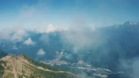 Aerial view; drone moving over resting couple Stock Footage 117414311