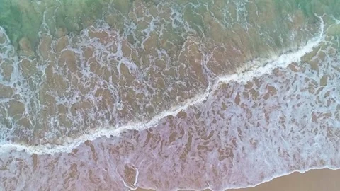 Aerial view drone over beach sea. Stock Footage 252817867