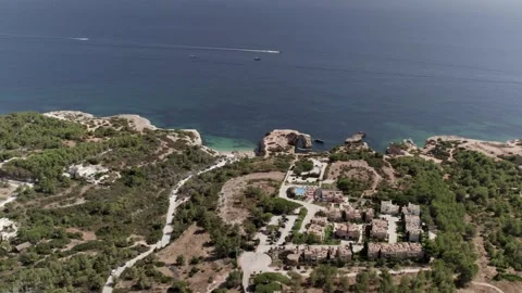 Aerial view drone over beach sea. Stock Footage 298259010