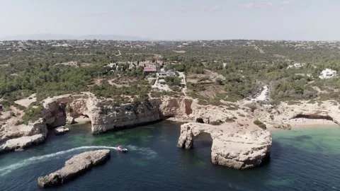 Aerial view drone over beach sea. Stock Footage 299735248