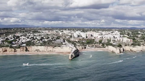 Aerial view drone over beach sea. Stock Footage 299897741