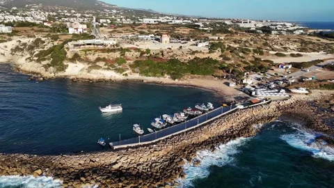 Aerial view drone over beach sea. Stock Footage 315190486