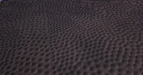 Aerial view of drone Pattern landscape with many holes to produce wine in v.. Stock Footage 251781596
