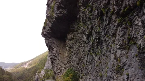 Aerial view from a drone on a road in the mountains. Stock Footage 169653764