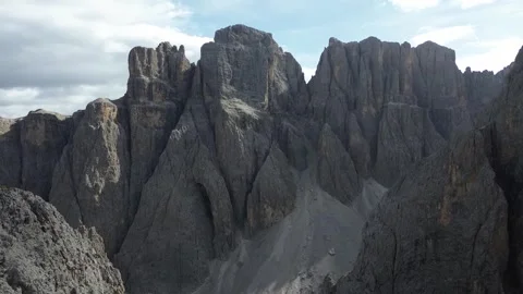 Aerial view drone shot of mountain in Italy Alps. Stock Footage 313683401