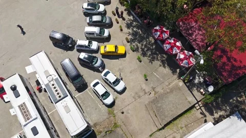Aerial view from drone, top view of the beach. Stock Footage 277115813