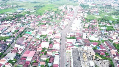 Aerial View by Drone of Vientiane 7 Stock Footage 162000510