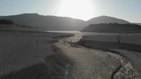 Aerial view drought 動画素材 124789448